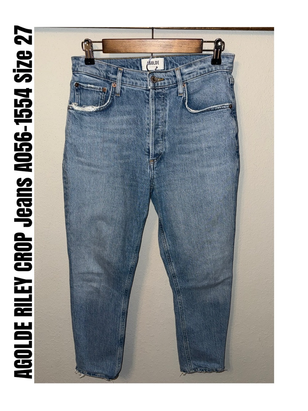 AGOLDE RILEY CROP Jeans A056-1554 Size 27